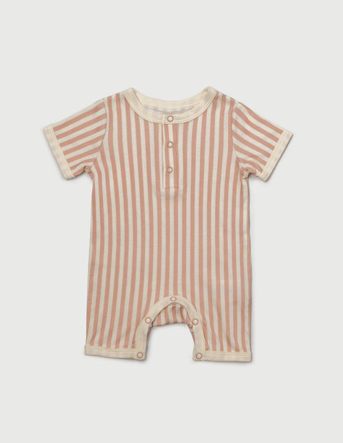 Little Riveria Romper - Pink Stripe