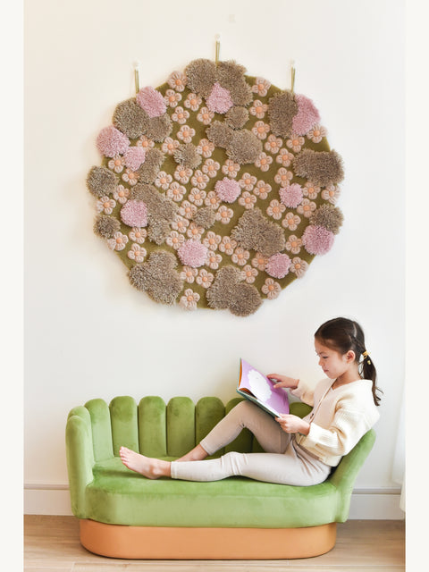 Tulip Sofa - Green|Kids Sofa-Bimbocasa