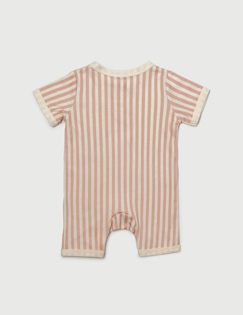 Little Riveria Romper - Pink Stripe