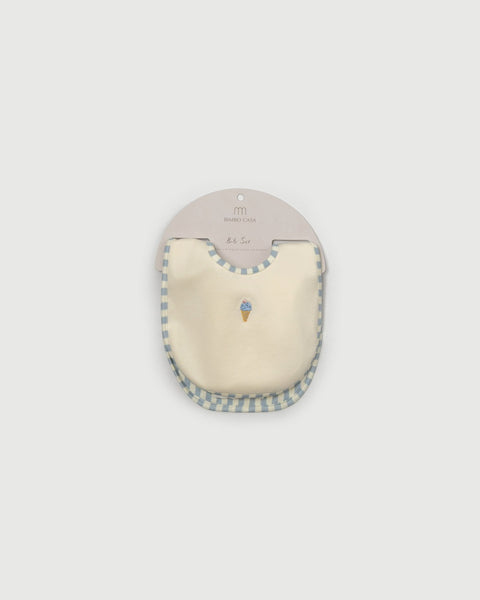 Little Riveria Print Bib - Blue Stripe