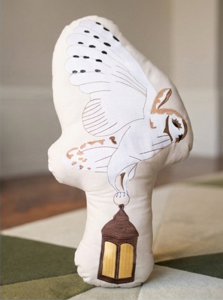 Shaped Cushion - Owl with Lamp
