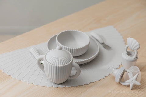 Seashell Mealtime Premium Set - Sand