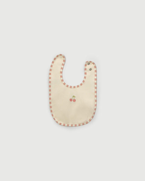 Little Riveria Print Bib - Pink Stripe