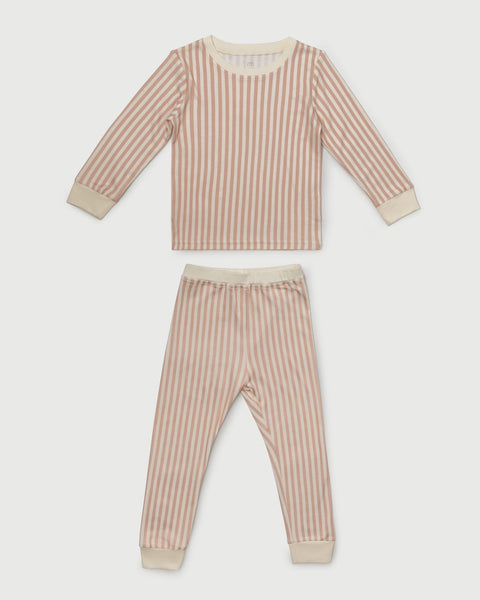 Little Riveria Pyjama Set - Pink Stripe