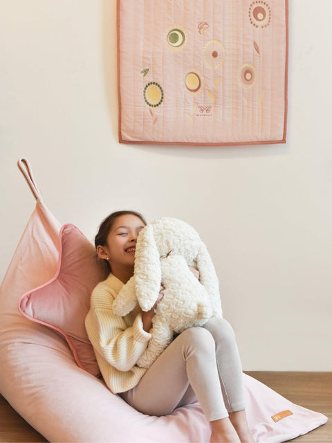 Star Cushion - Pink Blossom|Kids Cushion-Bimbocasa