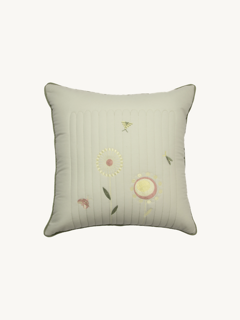 Cotton Cushion Cover - Spring Sprout|Kids Cushion Cover-Bimbocasa