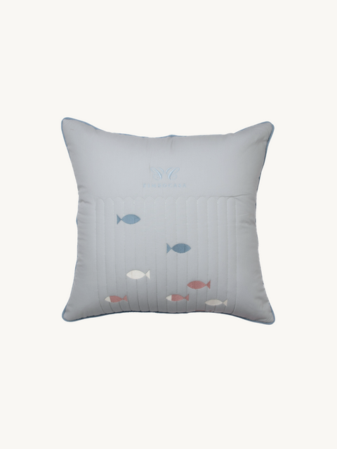 Cotton Cushion Cover - Fish Dance|Kids Cushion Cover-Bimbocasa