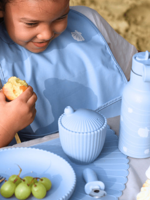 Seashell Mealtime Premium Set -Blue