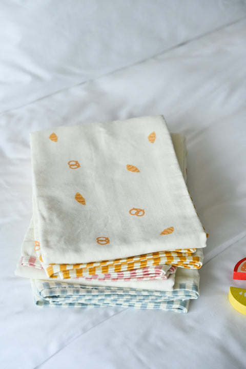 Little Riveria Organic Cotton Swaddle Blanket - Blue Stripe