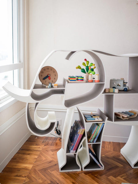 Elephant Library|Kids Bookshelf-Bimbocasa