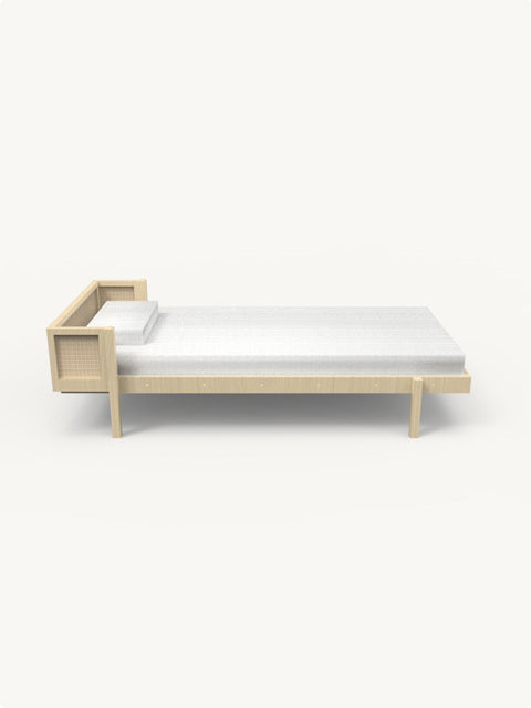 Bruco - Rattan Single Narrow Bed|Kids Bed-Bimbocasa