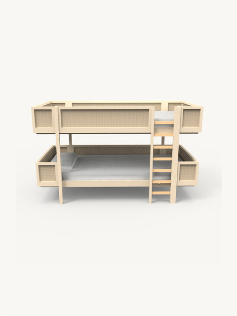 Bruco - Rattan Single Bed-Bimbocasa