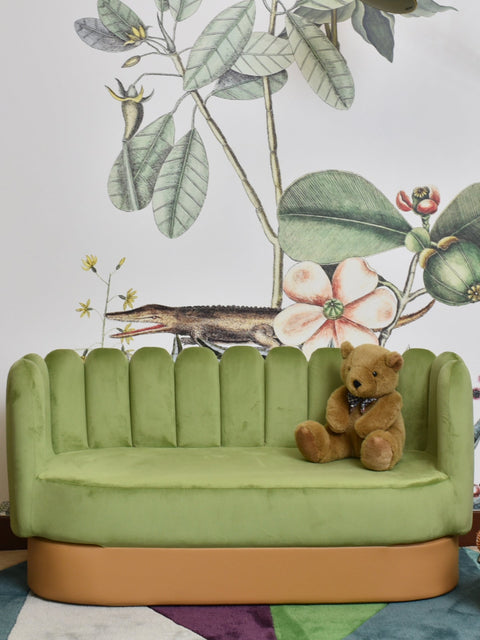 Tulip Sofa - Green|Kids Sofa-Bimbocasa