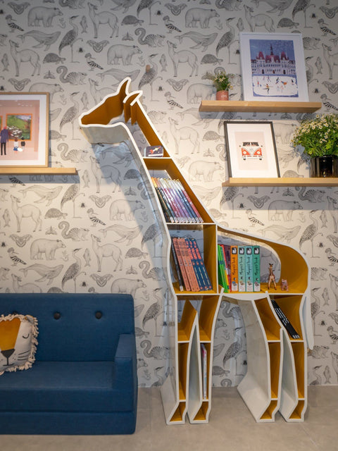 Giraffe Library|Kids Bookshelf-Bimbocasa