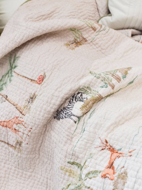 The Roaring Jungle Blanket|Kids Blanket-Bimbocasa