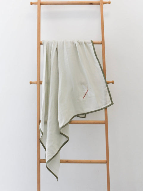 Organic Muslin Swaddle - Spring Sprout|For Kids and Baby-Bimbocasa