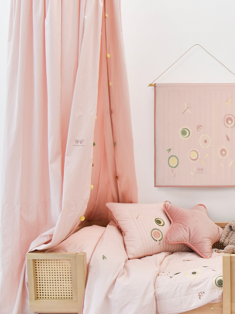 Canopy - Pink Blossom|Kids Bed Conopy-Bimbocasa