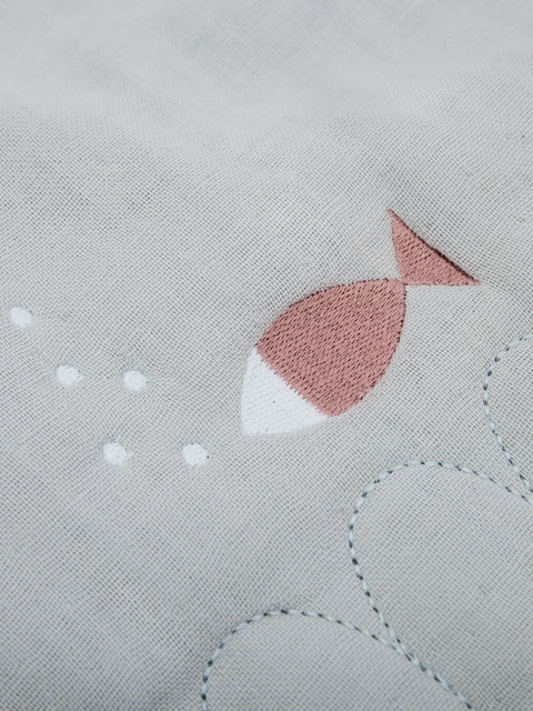Organic Muslin Sleeping Bag - Fish Dance|Kids Sleeping Bag-Bimbocasa
