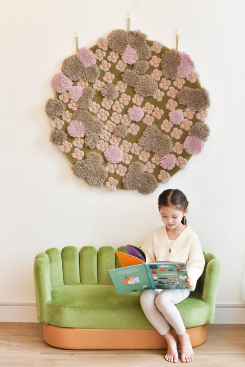 Tondo Flower Rug|Children's Rug-Bimbocasa