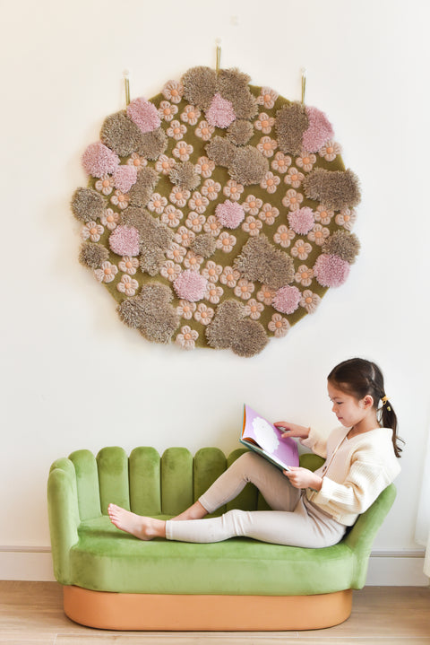 Tondo Flower Rug|Children's Rug-Bimbocasa