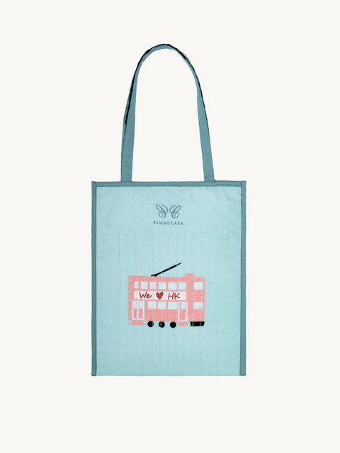 Tote Bag - We Love Hong Kong Tram-Bimbocasa