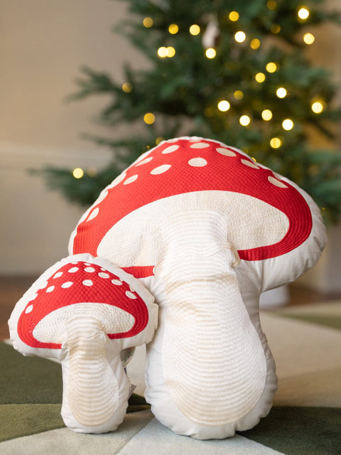 Christmas Shaped Cushion - Small Mushroom