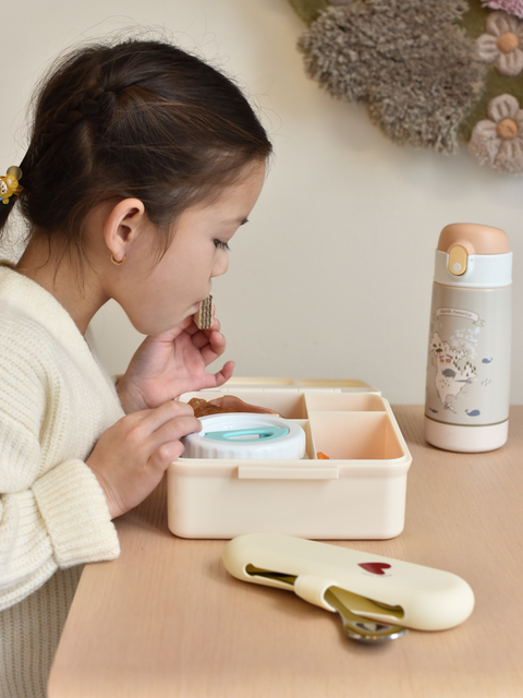 World Map Lunch Box with Thermal Food Jar|Kids Lunch Box-Bimbocasa