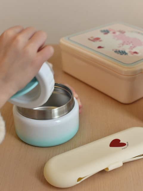 We Love Hong Kong Lunch Box with Thermal Food Jar|Kids Lunch Box-Bimbocasa