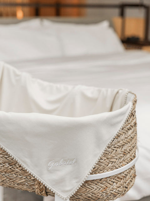 竹纖維有機棉嬰兒襁褓毯 - Safari Sand(可客製化)