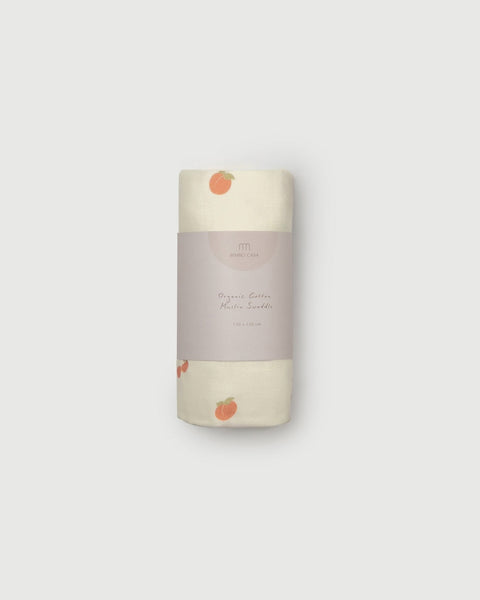 Little Riveria Organic Cotton Swaddle Blanket - Pink Stripe