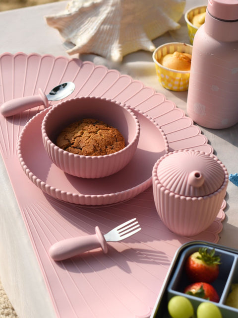 Sea Shell Silicone Placemat - Pink｜Kids Placemat