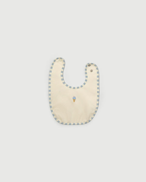 Little Riveria Print Bib - Blue Stripe