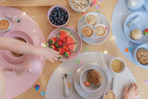 貝殼矽膠餐墊 - 沙色｜嬰兒餐墊