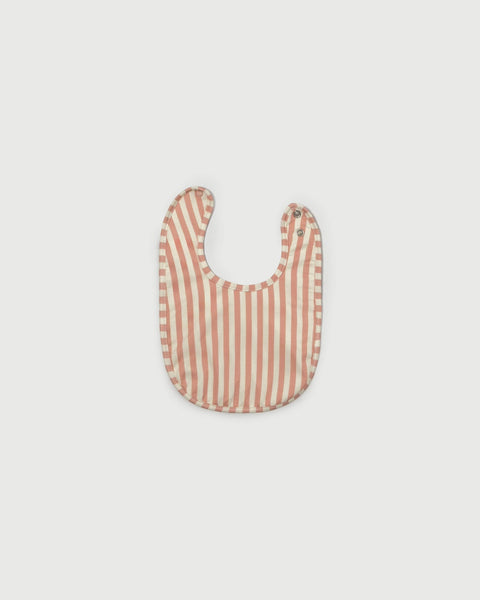 Little  Riveria Print Bib - Pink Stripe