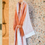 Little Riveria Bamboo Organic Cotton Bathrobe - Pink Stripe