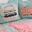 Pink Tram - Cotton Cushion Cover - We Love Hong Kong｜Kids Cushion
