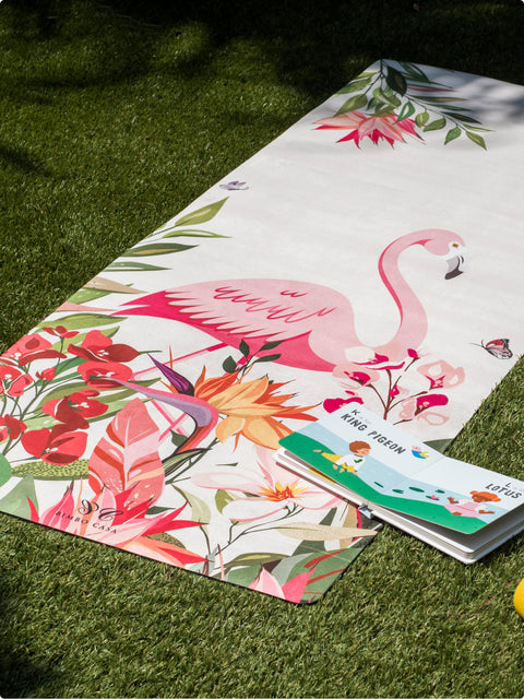 Flamingo Yoga Mat｜For Kids