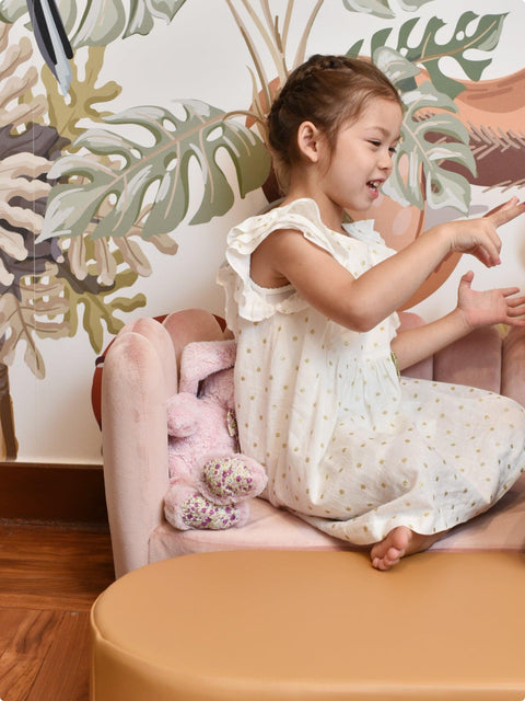 Tulip Sofa - Pink｜Kids Sofa-Bimbocasa