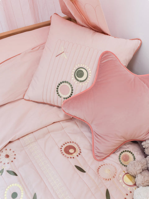 Star Cushion - Pink Blossom｜Kids Cushion