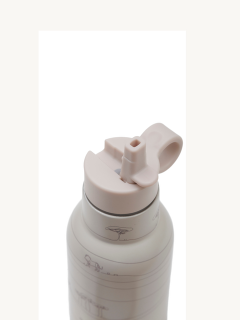 Seashell Insulated Drinking Bottle 350ML - Cream｜For Baby