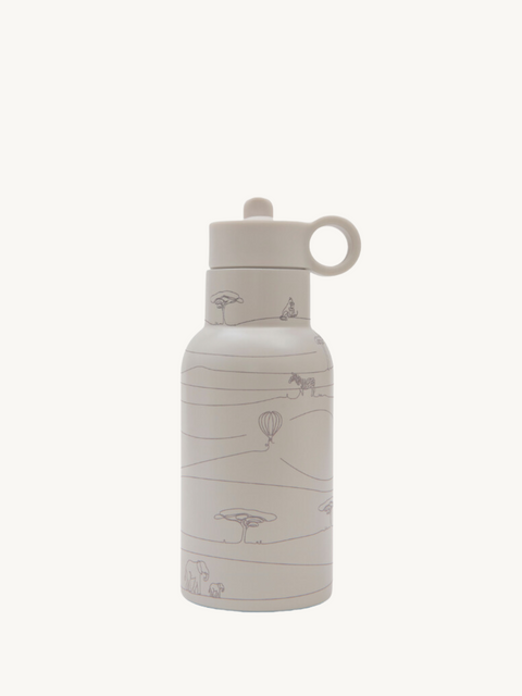 Seashell Insulated Drinking Bottle 350ML - Cream｜For Baby