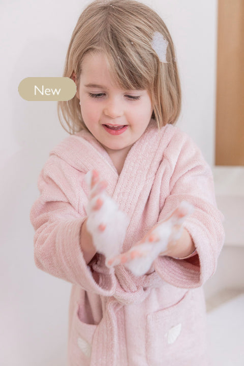 Bamboo Organic Cotton Bathrobe - Seashell Pink