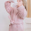 Bamboo Organic Cotton Bathrobe - Seashell Pink
