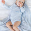 Newborn Onesie LS Seashell Blue
