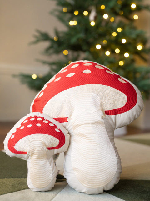 Christmas Shaped Cushion - Big Mushroom