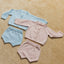 Organic Cotton Baby Knit Set Cardigan & Short - Pink