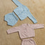 Organic Cotton Baby Knit Set Cardigan & Short - Pink