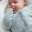 Organic Cotton Baby Knit Set Cardigan & Short - Blue