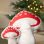 Christmas Shaped Cushion - Small Mushroom