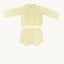 Organic Cotton Baby Knit Set Cardigan & Short - Sand